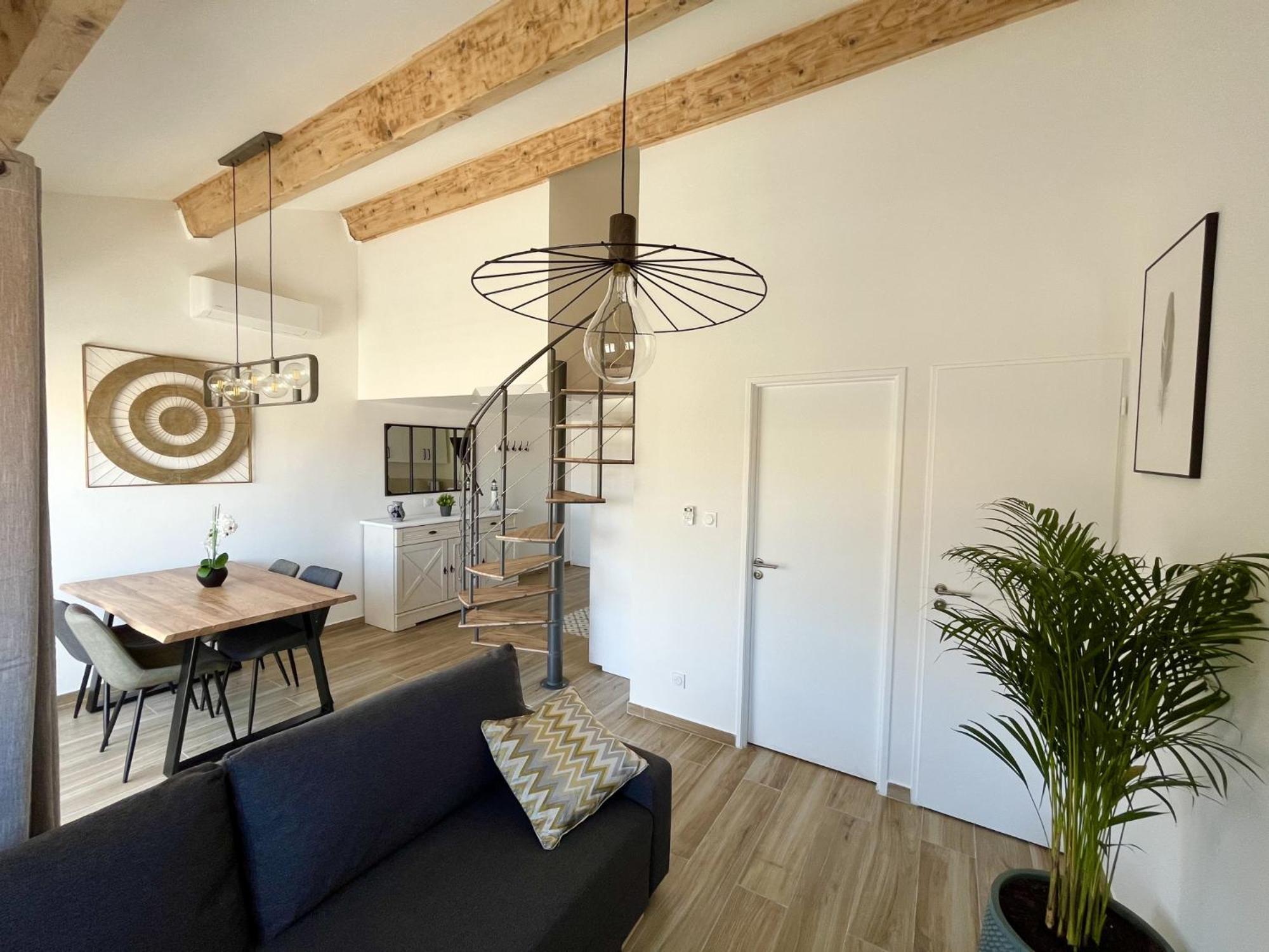 Duplex Centre Ville - 50M De La Plage - Clim - Garage - Netflix Le Grau-du-Roi Szoba fotó